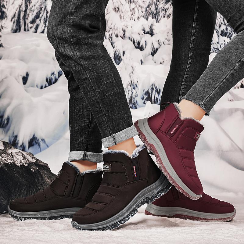 MCTIN Scarpe sportive calde e spesse da donna autunnali e invernali, antiscivolo, ammortizzanti, leggere, alte, da uomo