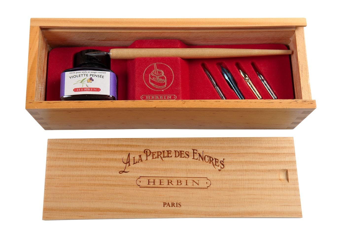 

Herbin Натуральное дерево Кофр Фиалка Панси hb27077