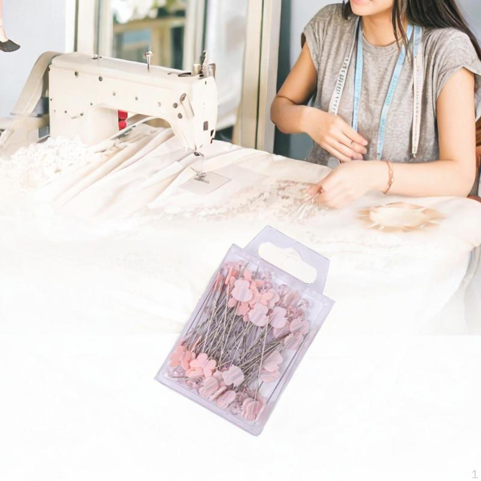 

80 штук портновских булавок для шитья и квилтинга розовый