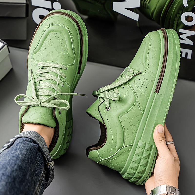 

Summer men s shoes breathable little white shoes men s trendy versatile platform sneakers casual board shoes dad shoes 39