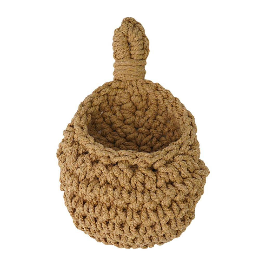 Kitchen Woven Basket Hanging Storage Baskets Cotton Rope