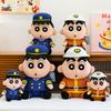 New Genuine Firefighter Crayon Small New Plush Toy Ragdoll Doll Home Ornament Throw Pillow Gift