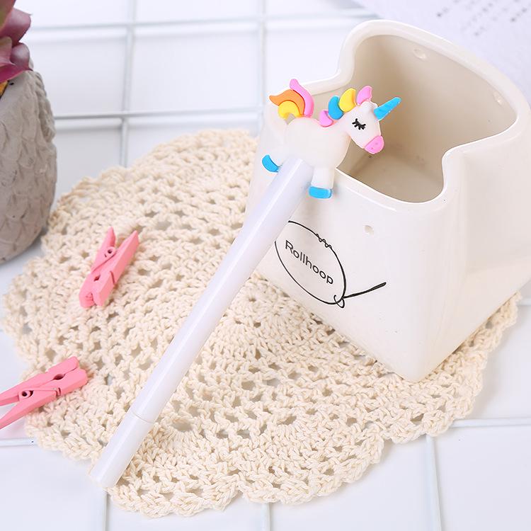 

Creative Luminous Unicorn Cartoon Ballpoint Pen - Light-Up Neutral Signature & Study Pen 0.5mm
