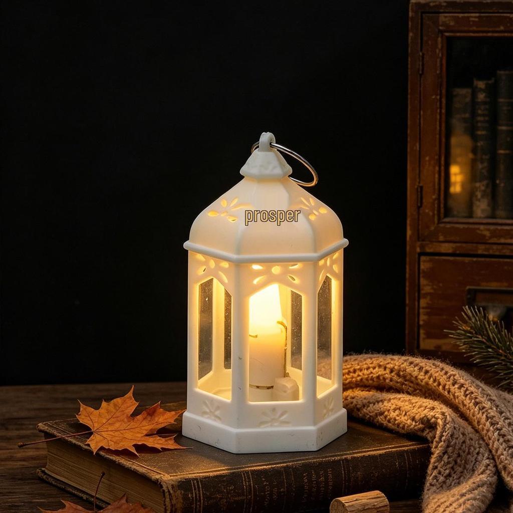 Vintage LED Mini Oil Lamp Lantern - Home Decor & Photo Prop Gift.