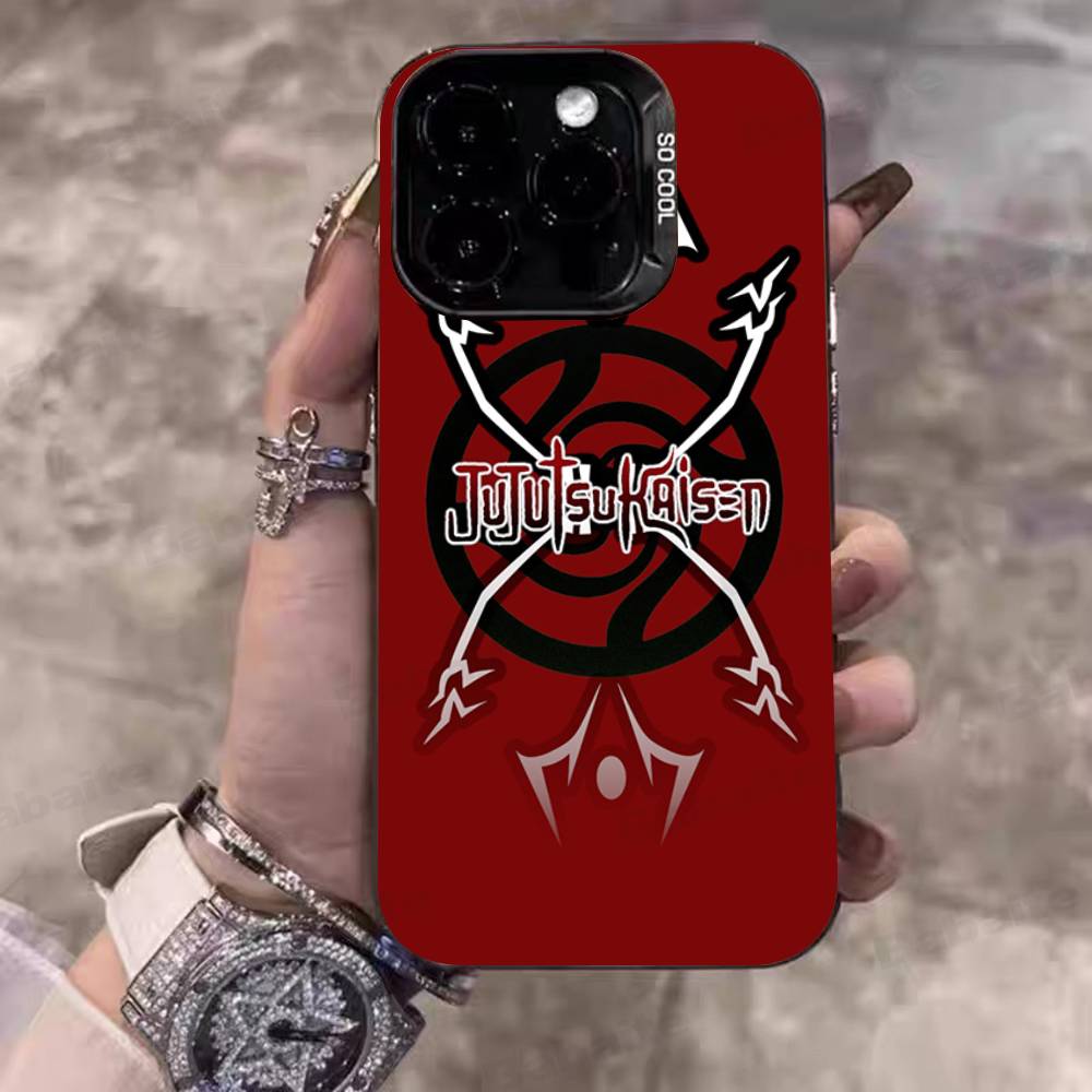 Supernatural Anime Jujutsu Kaisen Phone Case Color Silver Shell For IPhone 17 16 15 14 13 12 11 Pro Max Plus
