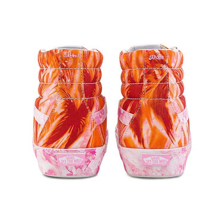 Vans Collina Strada X Sk8 38 Dx Classics Ležérní vysoké skate boty Unisex tenisky Červená Růžová VN0A5KRTBMC