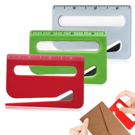 3/6Pcs Envelope Opener Compact Size Portable Lightweight Envelope Slitter Smooth Email Opening Device