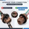 2 PCS Automotive 7443 Brake Light Bulb Holder, Copper Core Wiring Harness Socket, Insulated Female Adapter for T20 Bulb, Universal for Most Cars,