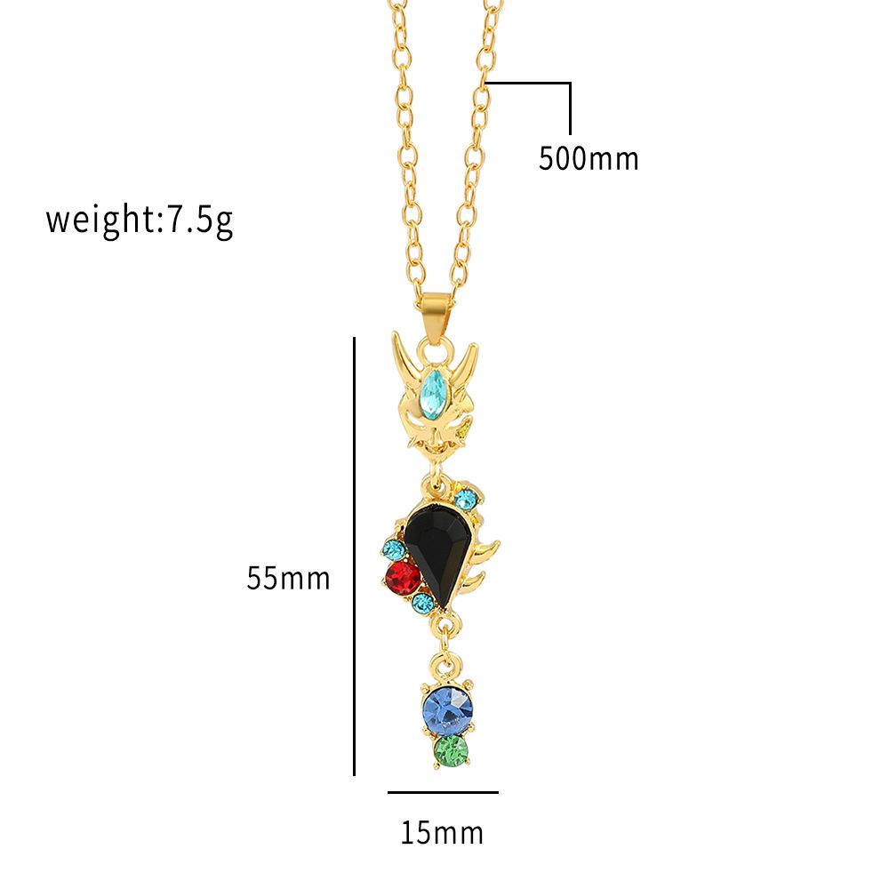 Anime Pendant Necklace for Women Jewelry Chain Kazuha Tartaglia Venti Cosplay Accessories