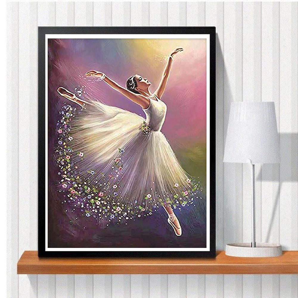 5D DIY Diamond Painting DancerCross Stitch Kit Mosaic Diamond Embroidery  Full Round Square Drill Home Decoration