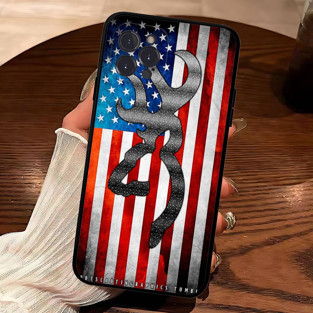 

Cool B-BrowningS Huntings Phone Case For IPhone 16 17 Air 15 14 13 12 11 Pro Max 16E Plus Fundas iPhone 17pro max