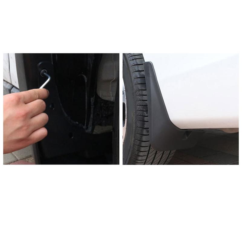 ABS Mudguard For Vehicles ABS Mudguard Front Wheel 160*230mm Mudguards Non-deformed Design Practical Use Reliable Performance