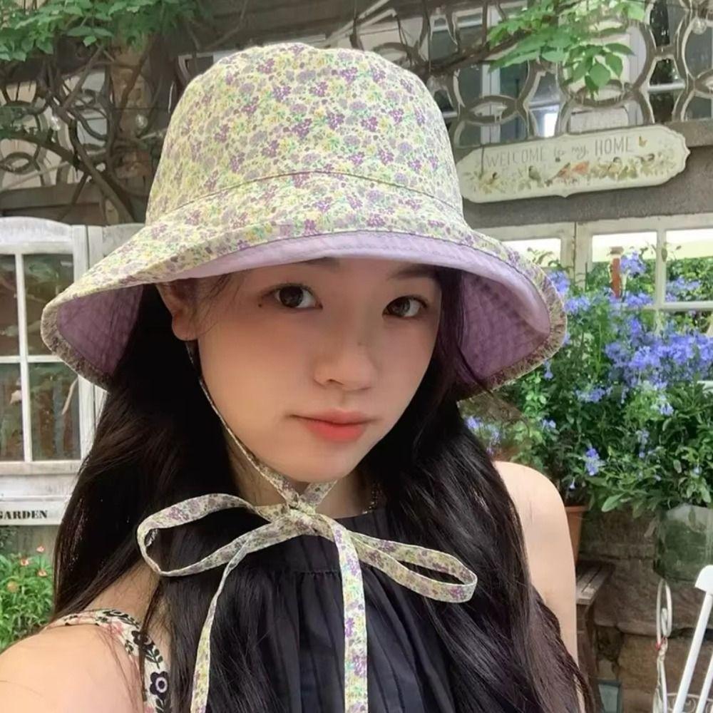 Double Sided Panama Bucket Hats Reversible Summer Sun Hats Women Fisherman Hat Female Girls