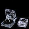 Acryl Transparent Kristall Ringbox Halter Schmuckverpackung Geschenketui Für Antrag Hochzeitsring Display Aufbewahrung Organizer