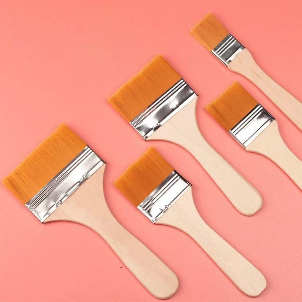 Wood Handles Hair Painting Brush Practical Nylon Clean Brush New BBQ Brush  Art Supplies