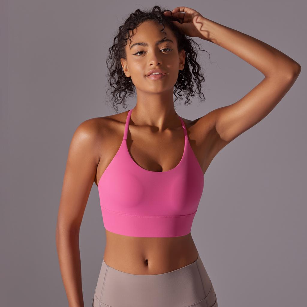 Auroth Women Shockproof Yoga Bra Beauty Back Sports Underwear Sleeveless Fitness Running Tank Top