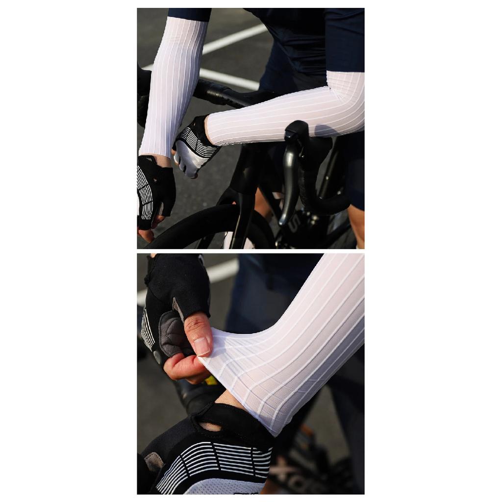 Rrskit Manica Lunga Estiva per Ciclismo Asciugatura Rapida Traspirante Antimicrobica Riduce la Resistenza al Vento Professionale Competitiva