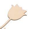 5Pcs DIY Wood Flower Cutouts Unfinished Natural Wooden Slices for Painting Graffiti Spring Crafts Teacher Mom Dad Gift