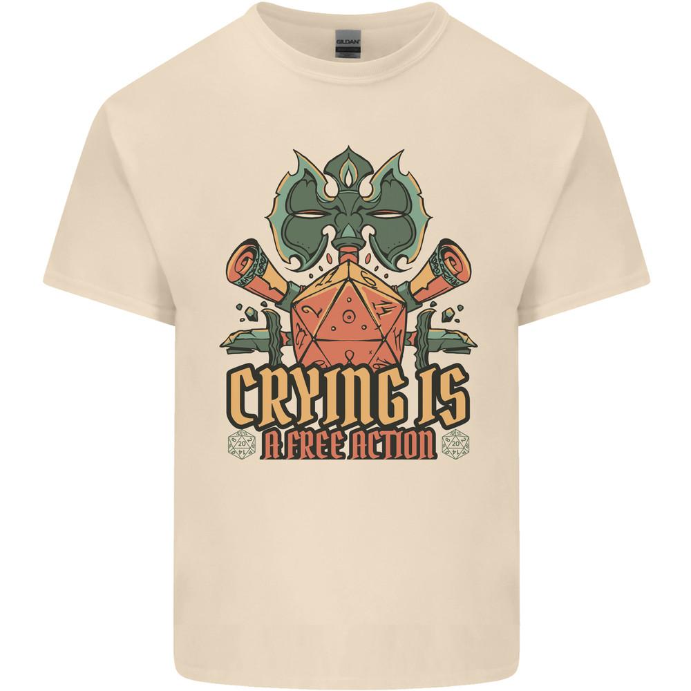 RPG Role Playing Games Crying Free Action Mens Light Cotton T-Shirt Unisex T-Shirt XXXXL