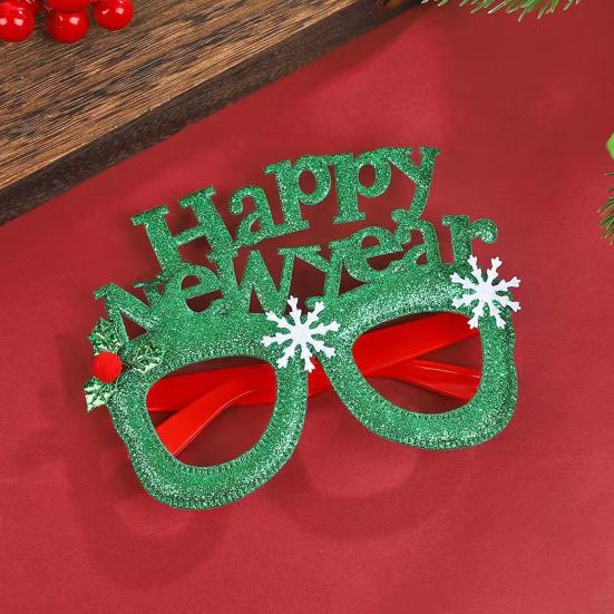 Happy New Year Accessory Sparkling 2026 Headband Glitter Eyeglass for Christmas New Year Eve Party Supplies