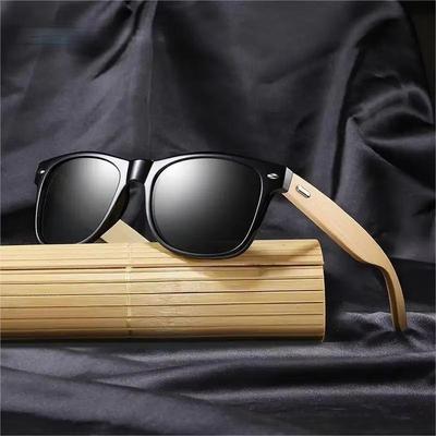 Gafas de Sol Cuadradas Vintage de Madera de Bambú para Hombre Mujer Marca de Lujo Diseñador Gafas de Sol de Madera para Conducir Pescar Protección UV400