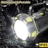 Super Bright LED Camping Flashlight USB Charging Double Head COB Searchlight Hand-held Flashlight Working Spotlight Floodlight