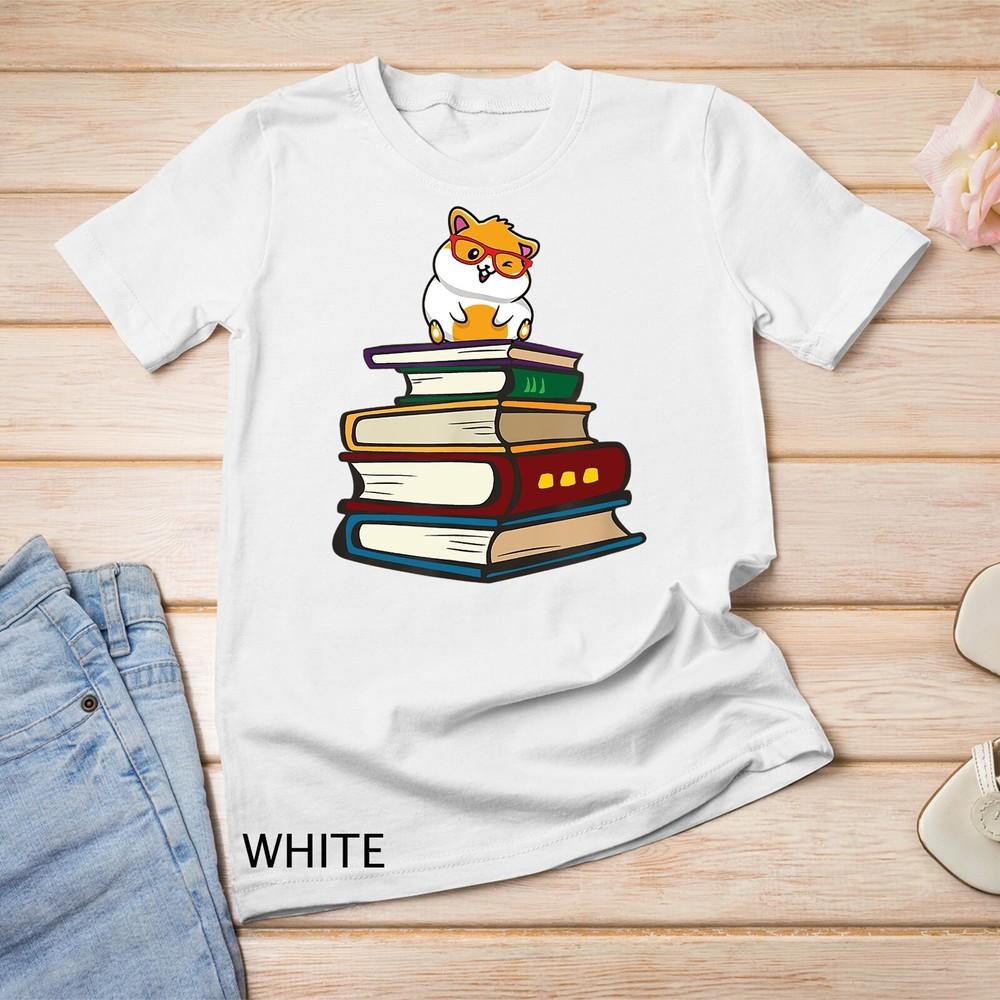 

Hamster and Book Hamster Lover Unisex T-shirt M