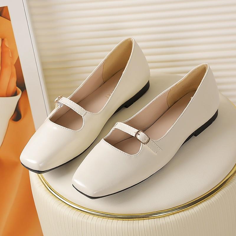 

Super soft mother shoes autumn new flat bottom simple Mary Jane shoes light mouth versatile temperament single shoes women 35