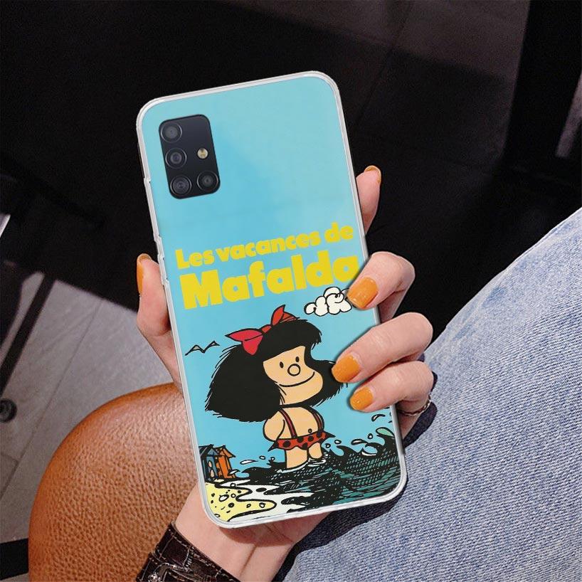 Mafalda Cartoon Phone Case For Samsung Galaxy A52 A32 A22 A12 A51 A31 A50S A30S A20S A10S Note 20 Ultra 10 Plus S10 A72 A71 Gala