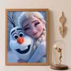 Diamond Art Painting Kit – Elsa Olaf Sparkling Scene Craft, Home Wall Decor, Handmade Gift