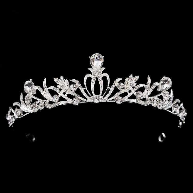 Fashion Crystal Crown Tiara Headband for Women Party Rhinestone Bridal Wedding Hair Accessories Jewelry Crown Tiara Hairband