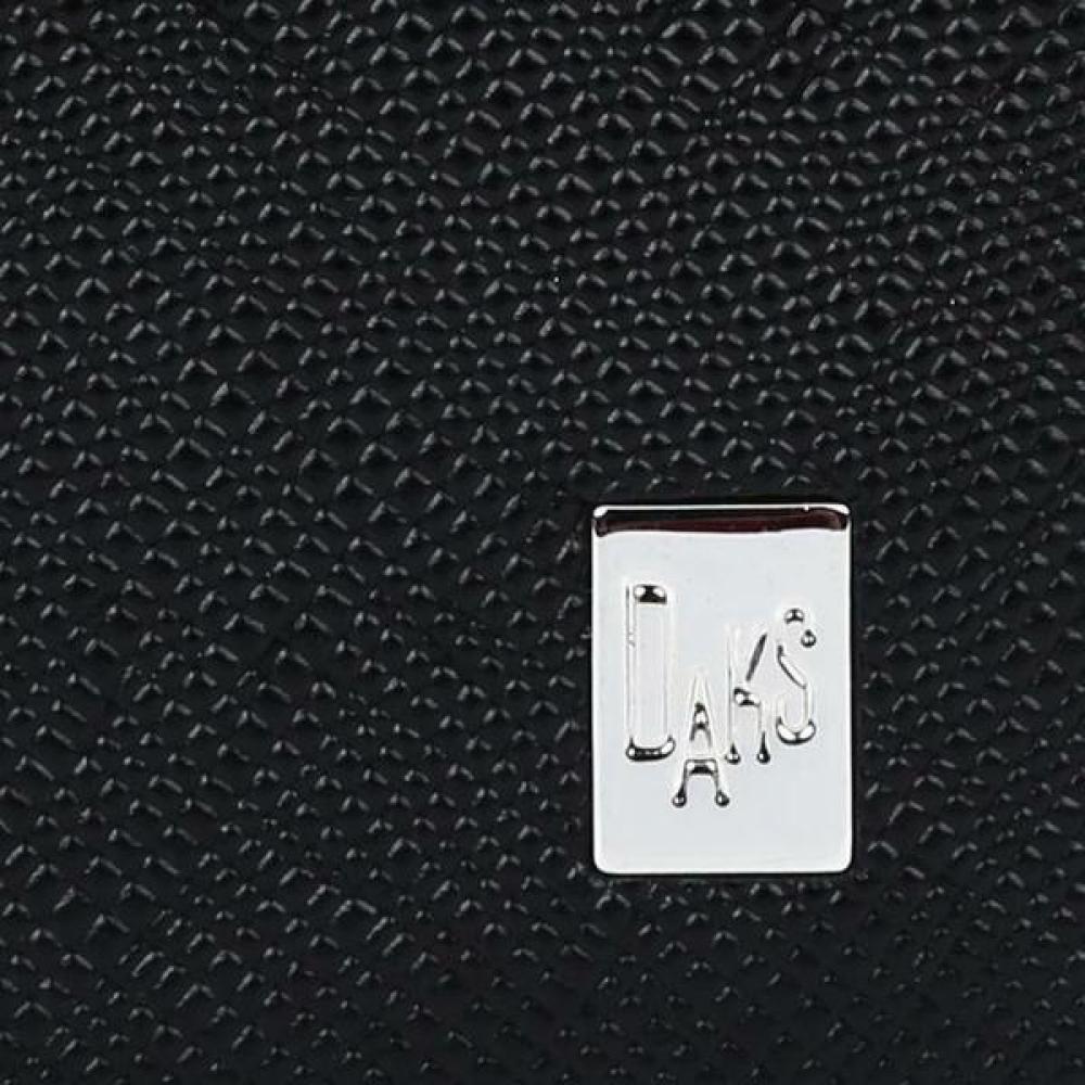 Daks Black Ocean Embossed Diagonal Check Line Wallet Dbwa3e905bk