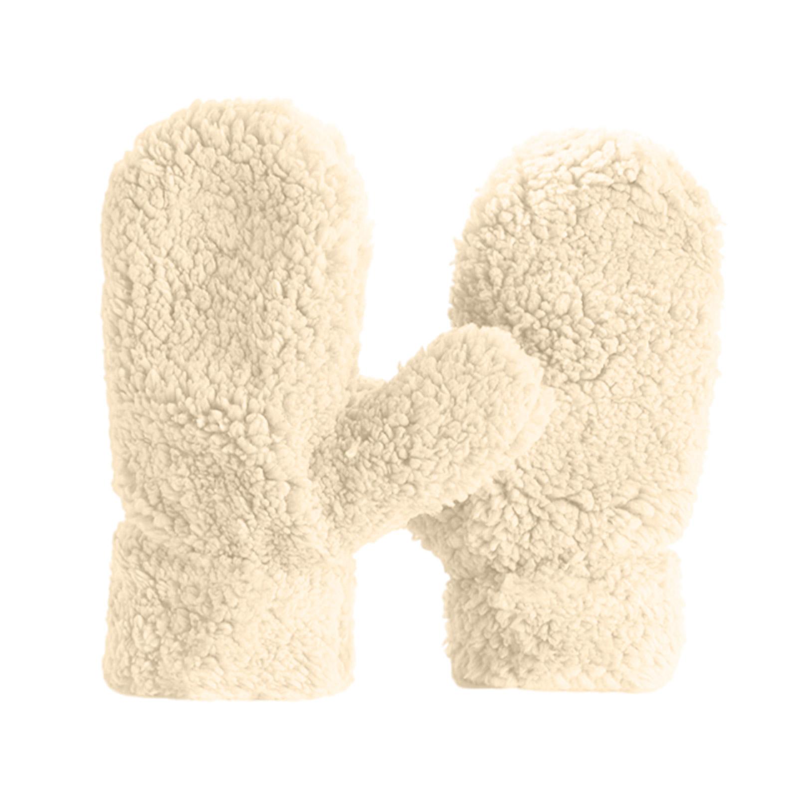 

Женские модные теплые и милые перчатки One Size белый