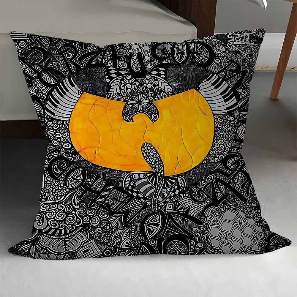 Art W-Wu T-Tang Clan Maple Cushion Cover Inches Farmhouse Decor Home Throw Pillow Covers For Couch Decorations