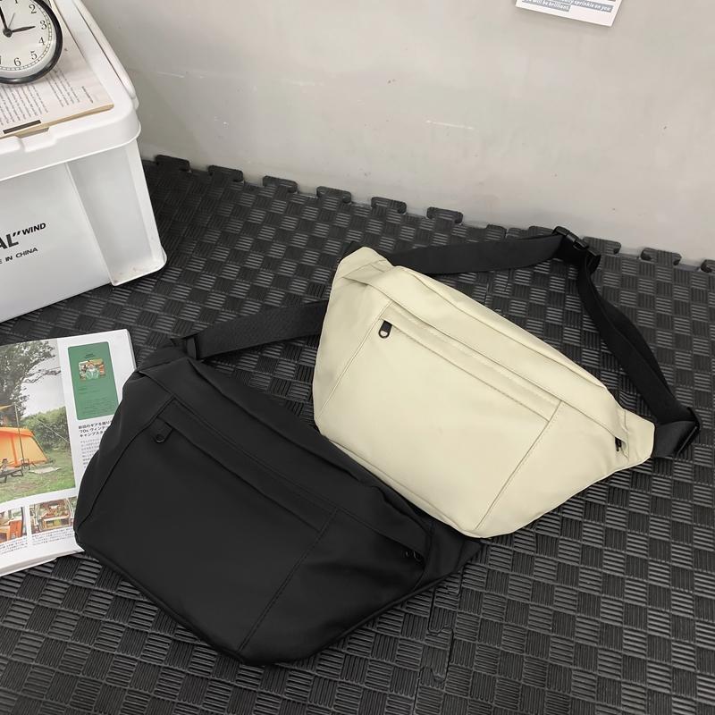 Jednobarevná náprsní taška pro muže a ženy, crossbody taška, taška přes rameno, taška na mobilní telefon