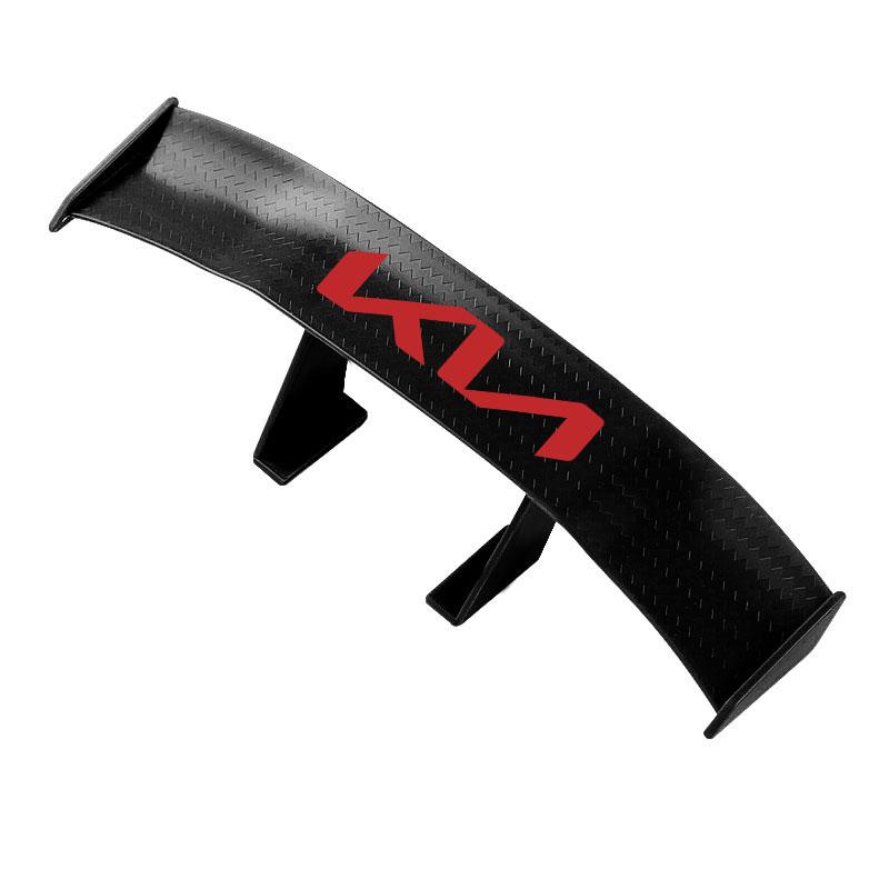 Carbon Fiber Look Car Mini Rear Spoiler Mini Wing Small Model Decoration For KIA Cerato Sportage R K2 K3 K5 RIO 3 4 Sorento Picanto