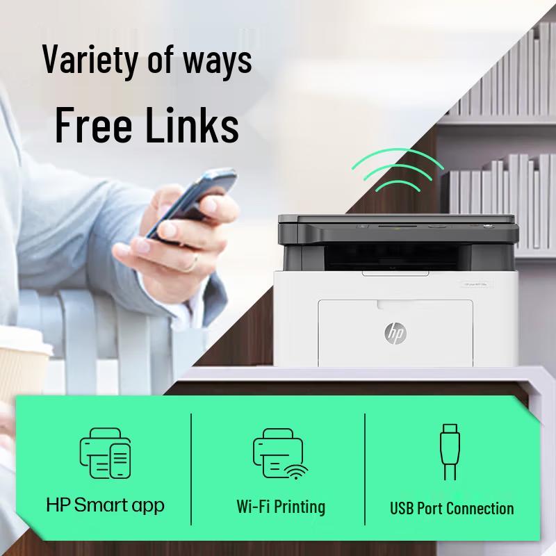 HP 1188nw Wireless Multifunction Laser Printer CN plug (adapter included)