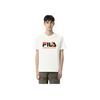 Fila X Maison Kitsune Classic Fox Casual Fashion Versatile Sports Short Sleeve T-Shirt Men Tops Cloud-White F11M529101F-WT