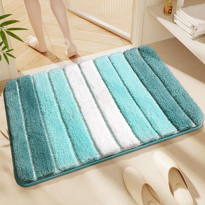 Rainbow Home Bathroom Mat, Super Absorbent, Non-Slip Quick-Dry Mat
