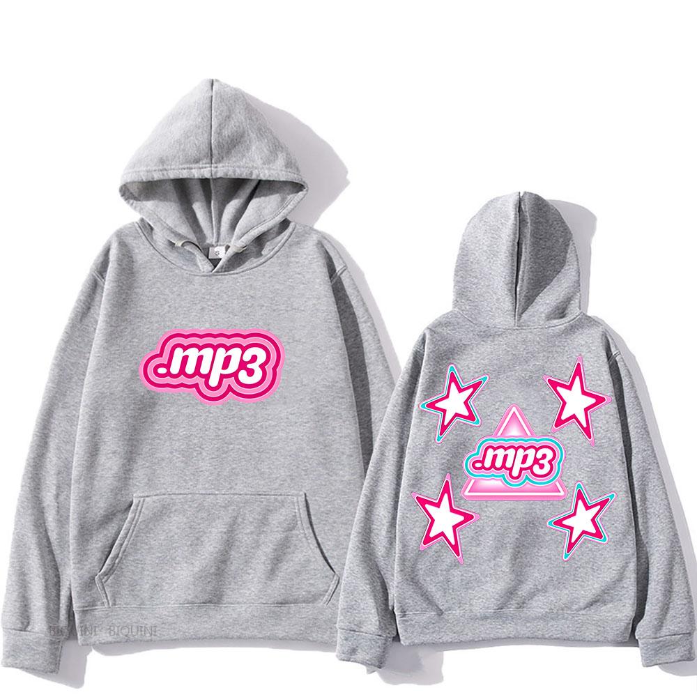 Pink Mp3 Emilia Melnas Hooded Graphic Print Sweatshirt Hoodie Sweatshirt