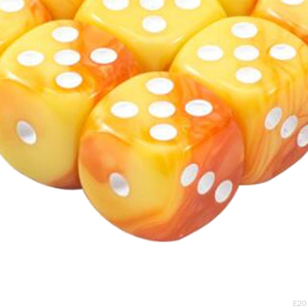 10 Pieces Polyhedral Dices Role Playing Dice Multi Side Acrylic Set Table Game Entertainment
