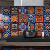 20pcs Mexican Tile Stickers Modern Minimalist Decorative Wall Sticker For Home Bathroom Kitchen Decor Home Room Wall Sticker