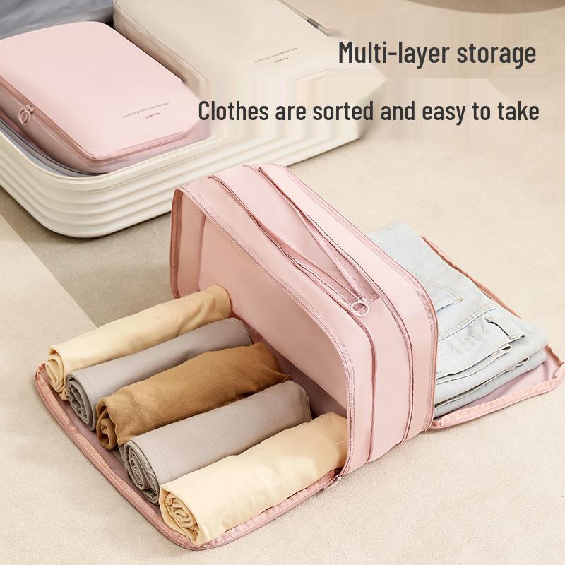Waterproof Travel Storage Set: Compression Bags for Pajamas & Underwear - Ideal for Business Trips & Suitcases