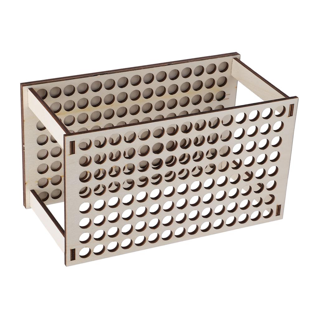 Pencil Storage Holder Multi Holes Detachable Space Saving Wood Structure Desktop Pen Organizer for