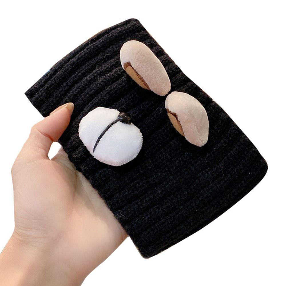 Winter Wool Cute Turban Kawaii Wide Headwrap Women Hair Band Bear Headband Hair Accessories