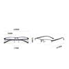 -0.5 -0.75 To -4.0  Half Frame Square Myopia Photochromic Eyeglasses Women Men Uv400 Prescription Glasses Power +0.5 +1.0 To +4