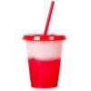 473ml kelímek na vodu s víčkem, plast měnící barvu na denní použití kelímek na slaměný džus
