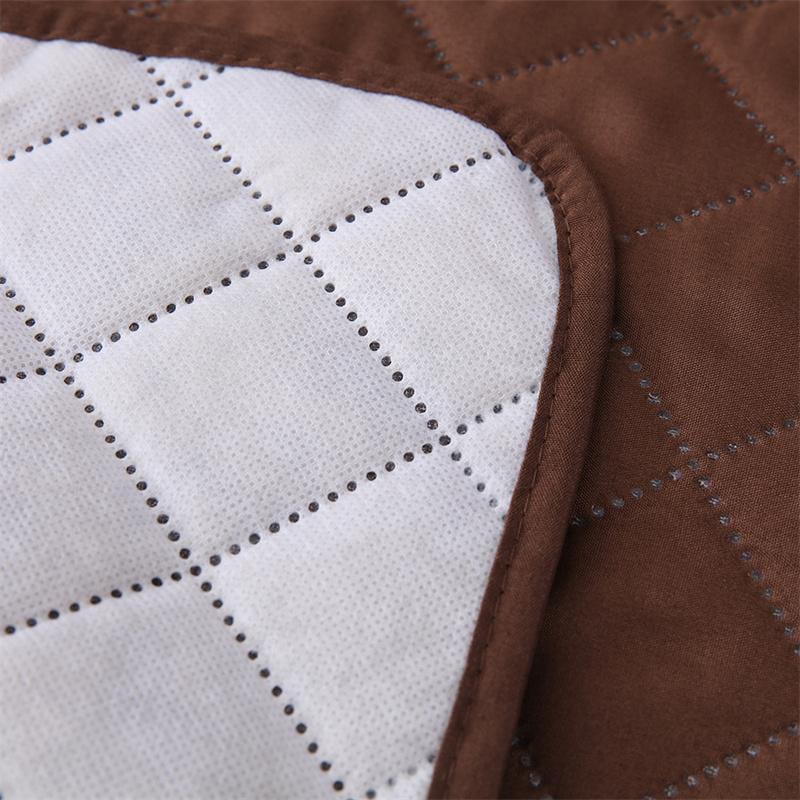 Washable Quilted Sofa Cover Removable Recliner Towel Solid Color Couch Slipcover Nordic Armchair Sofa Cover Dog Cat Pet Sofa Mat
