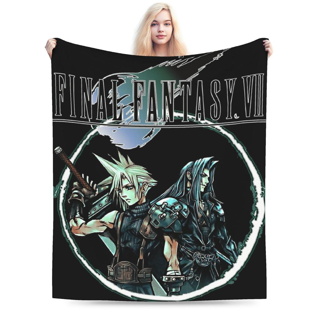 F-Final Fantasys  Warm Soft Blanket  Children Plush Throw Blanket Street Trend Couch Chair Flannel Bedspread Sofa Bed Cover