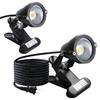 TONGTUJINMING Waterproof LED Clip-on Light, Outdoor, Compact, Rainproof, Warm White, 2700K, 7W, Equivalent To a 60W Bulb, Switchless, 3m Cord, for